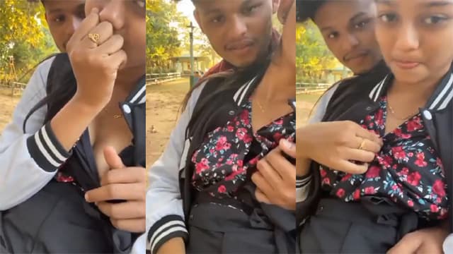 Desi School Girl Sweet – Outdoor Boobs Squeeze Viral