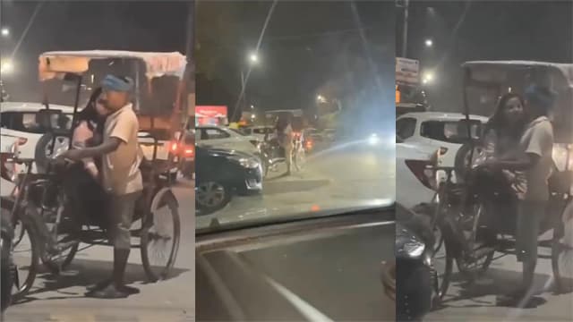Road Girl Rickshaw – Penis Caught Exposed Viral