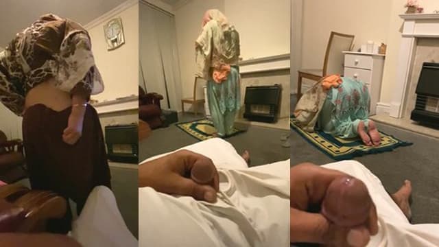 Muslim Hot Wife Doing Namaz Husband Jerking Mms Video